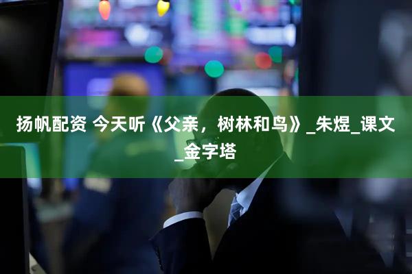 扬帆配资 今天听《父亲，树林和鸟》_朱煜_课文_金字塔