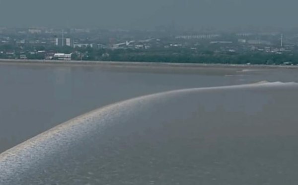 联富配资 船行钱塘江 带你超近距离追“一线潮”